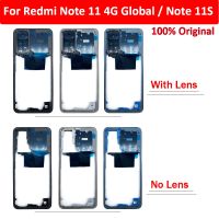 100 Original For Xiaomi Redmi Note 11 Global / Note 11S Middle Plate Frame Front Bezel Housing Case Back Mid Plate Replacement