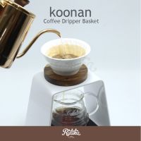 ?โปรเฟี้ยวจัด? Ratika | แก้วดริปกาแฟ Koonan:KN-2271W Coffee Dripper Basket 2-4cup+Wooden round tray เก็บเงินปลายทาง