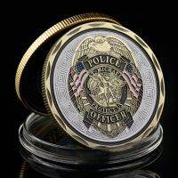 【CC】♞✜┋  Coin Officer Plated Patron of Law Enforcement Collection Souvenir Micheal Metal Commemorative