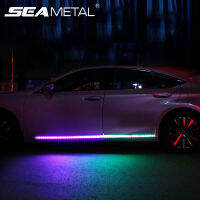 1set 2pcs Car Door Streamer Lights Waterproof Car Flexible RGB Light Strip LED Lamp With 12V USB Drive Car Accessories