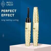 (Stream woman) Miss Sally Heated Eyelash Curler ความร้อนอย่างรวดเร็วที่ดัดขนตาไฟฟ้าธรรมชาติ USB ชาร์จเครื่องมือแต่งหน้าความงามยาวนาน