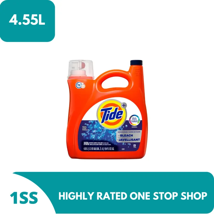 Tide Plus Bleach Alternative Liquid Laundry Detergent Original Scent