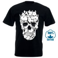 การพิมพ์สี Bull Terrier Skull awesome tagless Series คุณภาพสูงรอบคอแขนสั้นเสื้อยืดผู้ชาย PLUS ขนาด TOP กีฬาฟิตเนสวัฒนธรรมและสร้างสรรค์ผลิตภัณฑ์ TEE