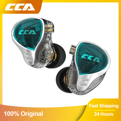 CCA CA10 Wired Earphone Balanced Armature In Ear Earbuds Headset With Microphone Noice Cancelling Phone HiFi Sport Headphones