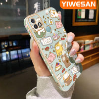 YIWESAN เคสสำหรับ Infinix 10i ร้อนสมาร์ท5 Pro เคสการ์ตูนน่ารักลายสัตว์ขอบสี่เหลี่ยมชุบหรูหรากันกระแทกเคสซิลิโคนนิ่มเคสมือถือเคสกันกระแทกกล้องเต็มตัว