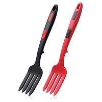 Silicone Flexible Fork, Heat-Resistant Cooking Fork Tools Dishwasher Safe Kitchen Fork Kitchen Non Stick Fork for Mix