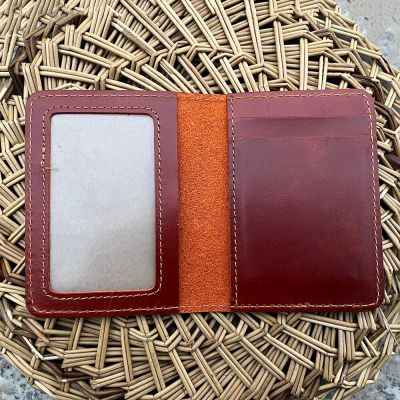 Handmade Real Leather Credit Card Holder Wallet  for Credit Card Case Credential Holder Cardholder 8*10.5cm Card Holders