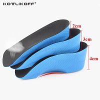 ┋♞▦ KOTLIKOFF Height Increase Insole 2/3/4cm Height Lift Shoe Heel Cushion Insert Taller Heel Pad Elevator insoles Foot Pads Unisex