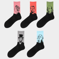 Mens Fashion Medium Tube Stockings Stockings European and American Style Couple Stockings Tide nd Sports Socks Heating Sock