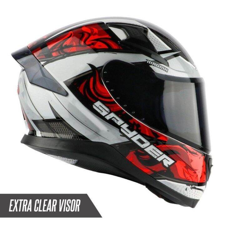 SPYDER Recon2 GD S5 MAGMA Fullface Dualvisor (Free Clear visor) face motor motorcycle helmet