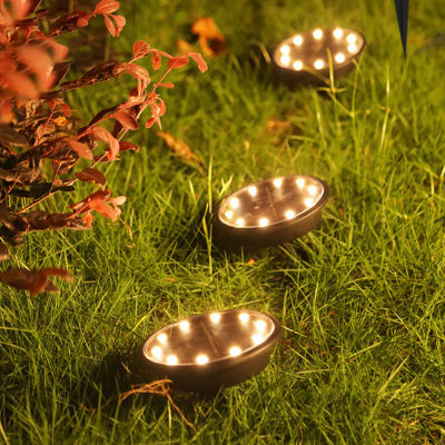 1pc LED Solar Lawn Yard Led Solar Lights Buried Solar Garden Light Waterproof Outdoor PathWay Floor Under Ground Spot Lamp