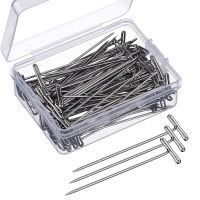 100Pcs Set Thumbtack Pushpin T27 T32 T38 T45 T51 T53 Office School Map Photo Paper T-shaped Needle Push Pins Thumb Tack With Box Clips Pins Tacks