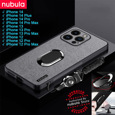 NUBULA เคสผิวเปลือกไม้สำหรับ iPhone 14 Pro Max 14 Plus,เคสหนังรู้สึก Hp iPhone 13 Pro Max เคสกันกระแทกโทรศัพท์มือถือที่ยึดโทรศัพท์ในรถฟรีฝาหลังสำหรับ iPhone 12 Pro Max
