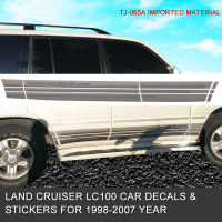 เหมาะสำหรับ04-07 Toyota Land Cruiser Lc100สติกเกอร์รถสีบาร์02-05 4500 Lu Xun 4700 Decals