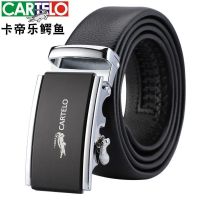 Cartelo cowhide leather mens belt joker automatic belt buckle belts middle-aged and young business and leisure boom --皮带230714◑◑