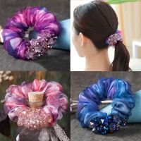 South Koreas new yarn Flower Hair circle exquisite cloth hair accessories elegant womens headdress