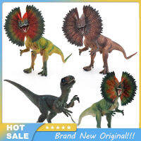 【เวลาจำกัด50% ส่วนลด】จำลองไดโนเสาร์ของเล่นรุ่น Velociraptor Dilophosaurus สัตว์รุ่นเครื่องประดับสำหรับของขวัญเด็กคอลเลกชัน