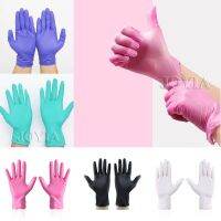 Pink Nitrile Disposable Gloves Small Medium Woman Exam Housework Baking Hair X-Small