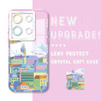 Casing Ponsel สำหรับ Infinix Note 30 VIP OPPO Reno10 Pro 5G Reno10 Pro + 5G ต้นฉบับกันกระแทกมุมมองที่ยอดเยี่ยมปลอกอ่อนเคสโปร่งใสป้องกันกล้องคลุมทั้งหมด