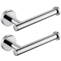 2X SUS 304 Stainless Steel Toilet Paper Holder Round Tissue Holder Paper Roll Dispenser Toilet Roll Holders