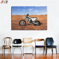 ตกแต่งบ้านการพิมพ์ผ้าใบศิลปะติดผนัง FAY-Husqvarna สุดป้ายโปสเตอร์รูปจักรยาน