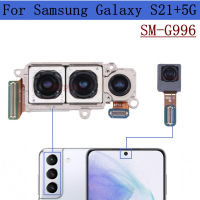 Kamera Belakang untuk S21 Samsung Galaxy บวก5G G996N G996B G996U G996W Depan Depan Selfie Belakang Menghadoi Modul Kamera Ganti