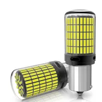 (Premium car)1PCS 1156 BA15S P21W BAU15S PY21W 7440 W21W P21/5W 1157 BAY15D 7443 3156หลอด LED 150 SMD Canbus เลี้ยวสัญญาณไฟย้อนกลับ