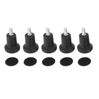 High Profile Bell Glides Replacement for Office Chair Without Wheels &amp; Bar Stool, Fixed Stationary Caster Glide, 5-Pack