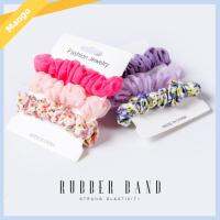 MINBAOYU196810 3pcs แฟชั่นสำหรับผู้หญิง ผ้าชีฟองเส้นด้าย scrunchies อีลาสติก ที่มัดผม เชือกมัดผม ฤดูร้อนฤดูร้อนฤดูร้อน หางม้าหางม้า ยางรัดผม สำหรับผู้หญิง