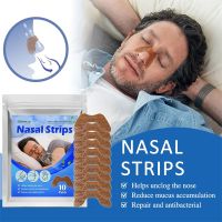 10Pcs Disposable Anti Snoring Nasal Strip Relief Stop Snoring Stuffy Ventilation Nose Patches Improve Sleep Health Care Tool