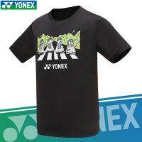 Yonex เสื้อยืดสะดวกสบายและระบายอากาศเสื้อแบดมินตันสำหรับชายหญิงชุดฝึกซ้อมการแข่งขัน115033BCR