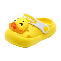 【Ready】? 2023 new childrens slippers indoor non-slip summer soft bottom cute girls hole shoes boys baby slippers