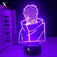 ☒▬♤ Anime Figure Mysterious mask man 3D LED Cool Child Birthday Gift Lamp Touch Sensor Colorful Nightlight for Bedroom Decor Light