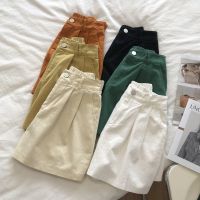 Hot Sale #2023 Summer comfortable and easy to wear half elastic waist all-match loose high waist wide leg shorts casual hot pants womens wholesale 8jj