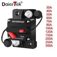 Daiertek วงจร30A-300A เบรกเกอร์12V Trolling พร้อมด้วยการรีเซ็ตคู่มือเรือพลังงานป้องกันเสียง48VDC รถกันน้ำ