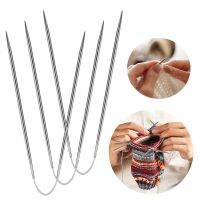 【YF】☊▽♨  3Pcs Circular Knitting Needles Metal Cable Set Yarn Sweaters Hats Socks