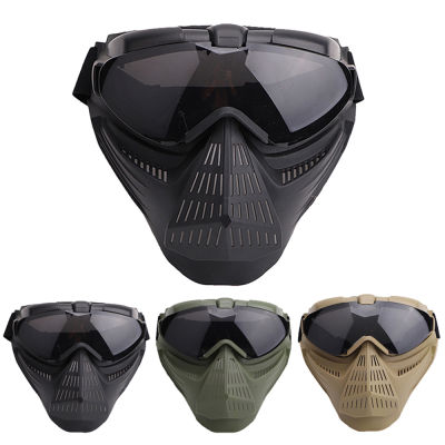ยุทธวิธีหน้ากากกลางแจ้งทหารล่าสัตว์ CS ยิงเลนส์พีซีระบายอากาศขี่หน้ากากเพนท์บอลอุปกรณ์ป้องกัน
