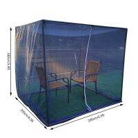 【CW】 Gazebo With Netting And Bracket Door Anti Insect Polyester Tent Canopy Shelter Garden Backyard