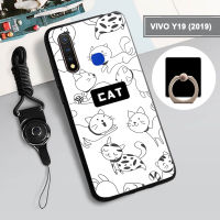 Y19เคสสำหรับ VIVO นุ่มเคสโทรศัพท์กล่องคลุมทั้งหมดทาสีป้องกันการตกป้องกันรอยขีดข่วนฝามีที่ถือวงแหวนและเชือก