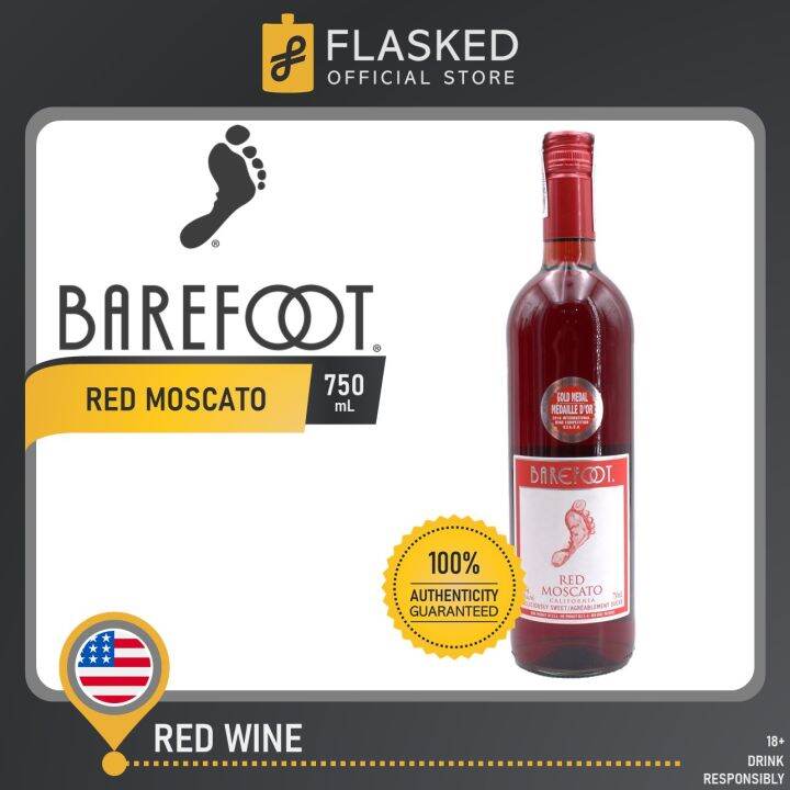 Barefoot Red Moscato California Red Wine 750mL Lazada PH