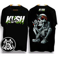 original KUSH เสื้อยืดสีสันสดใส  2023ใหม่การพิมพ์ด้านหน้าและด้านหลังที่ออกแบบใหม่ แขนสั้น SHIRTจัดส่งจากประเทศไทย พร้อมสำหรับการจัดส่ง