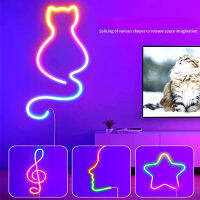 AiiTek ไฟ LED เปลี่ยนสีได้กันน้ำ Music Magic Color ชุดแถบไฟซิลิโคนยืดหยุ่น Rgbic Bluetooth Neon Light Strip