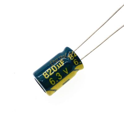 5pcs/lot 6.3v 820UF 8*12 Low ESR / Impedance High Frequency Aluminum Electrolytic Capacitor 820UF 6.3v 820UF 20% Electrical Circuitry Parts