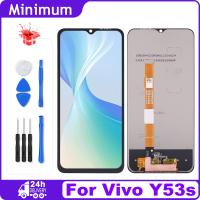 สำหรับ Vivo Y53s V2111A V2058 4G 5G สัมผัสหน้าจอ LCD อะไหล่ทดแทนประกอบหน้าจอดิจิตอล + เครื่องมือ