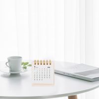 2024 Desk Desk Pad Calendar Office Month Desktop Weekly Desk Pad Calendars Household Standing Decorative Small Fresh