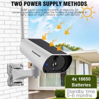 wanscam 1080P Solar IP Camera 2MP Wire-less Wi-Fi Camera Security Surveillance IP66 Waterproof Outdoor Camera Two Way Audio IR Night Vision Motion Detection Solar Power HD Camera