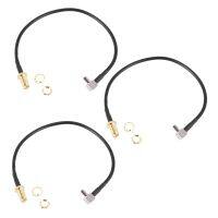 3X SMA Female Jack to TS9 Male Right Angle Pigtail Coaxial Cable Antenna