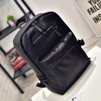Mens Large Capacity New Casual PU Leather Business Backpack Teenagers Schoolbags Travel Leisure School Bag Pack For Male Female