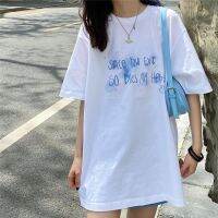 COD SDFGERTYTRRT oversized tee boyfriend tee new style2020 new summer Korean version of the hand-painted rabbit print simple and loose mid-length round neck short-sleeved T-shirt female students