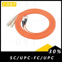 ℗✎ 5PCS /lot SC/UPC FC/UPC3.0mm DiameterOM1 Multimode 50/125Duplex Optical Fiber Jumper Patch Cord Cable